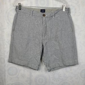 J. Crew factory Gramercy men's shorts size 33 gray 100% cotton